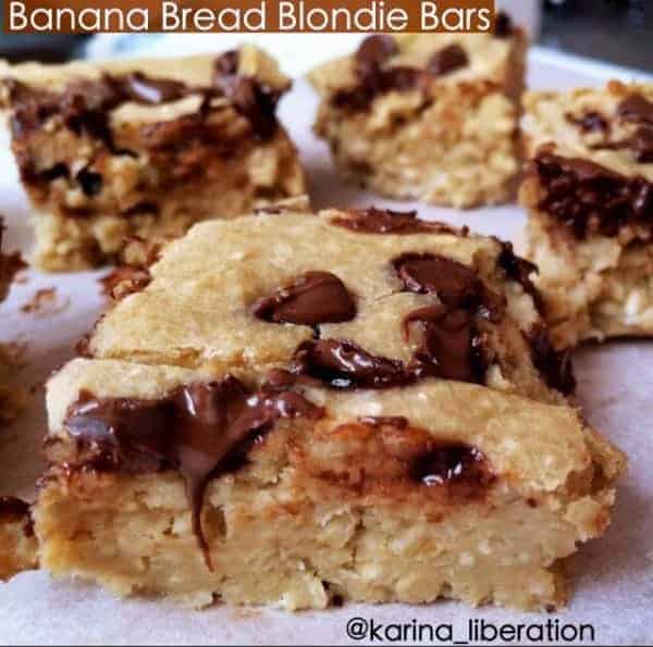 Banana Bread Blondies - Cafe Delites
