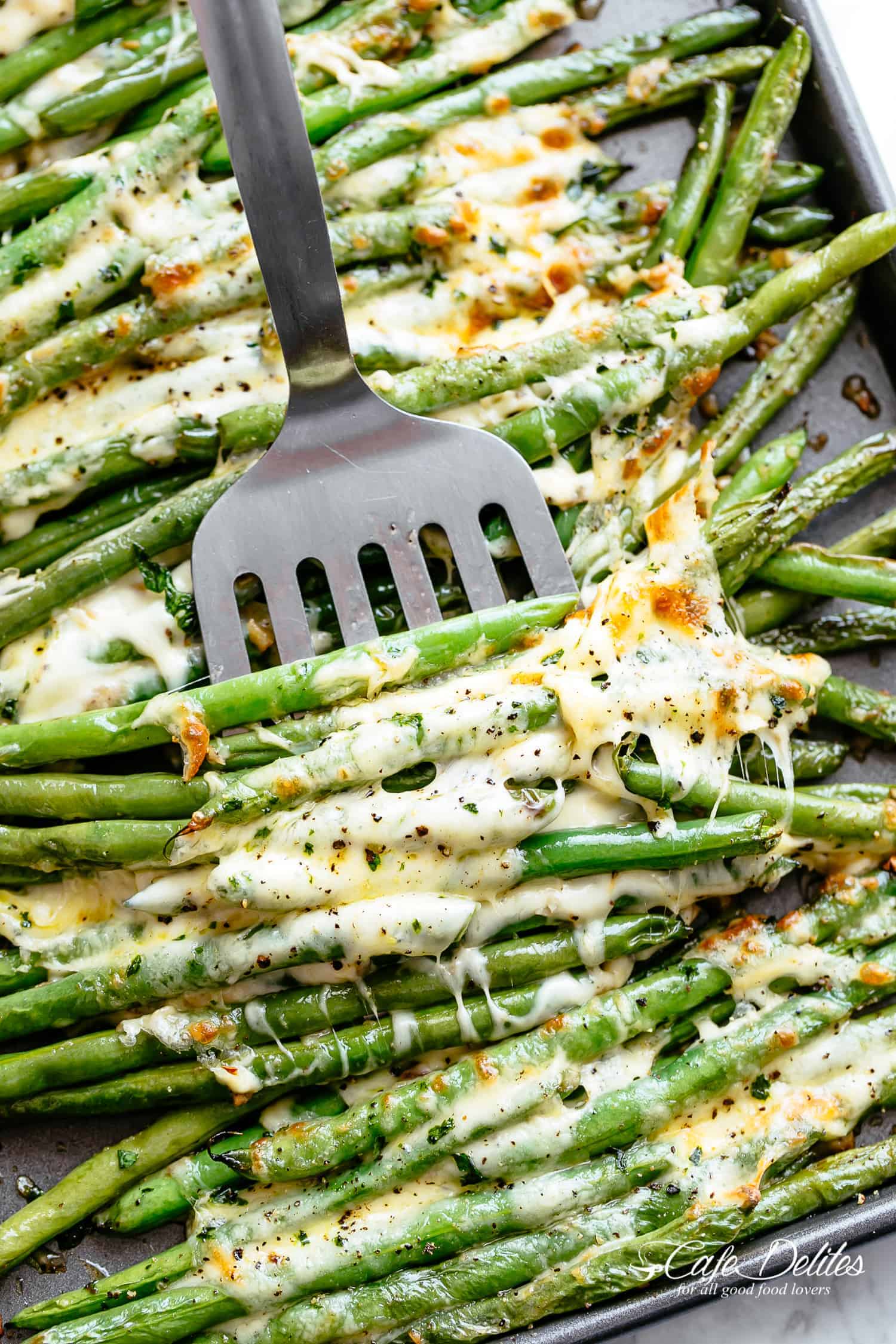 Roasted green beans side dish