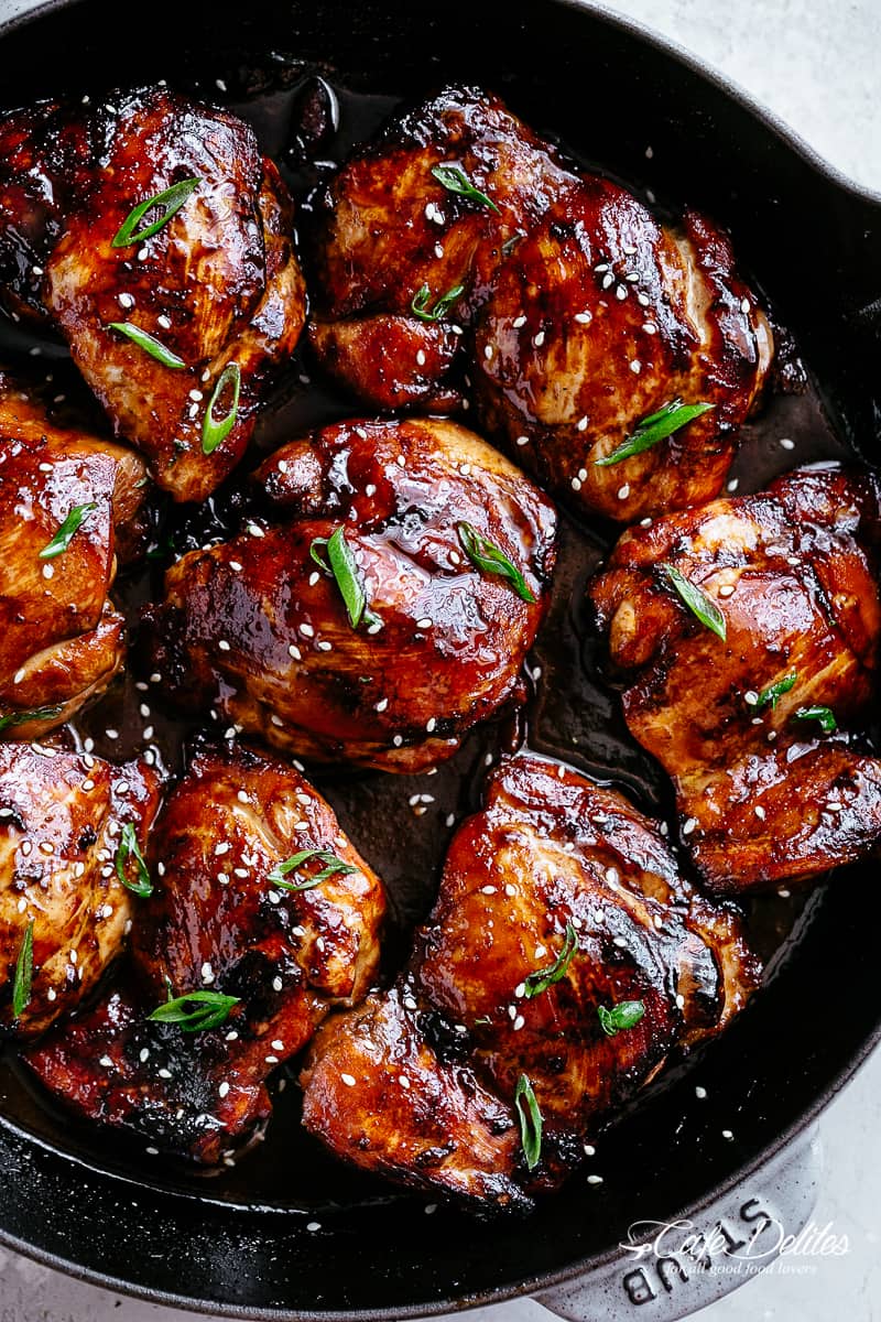 Baked Chicken Thighs are quick to throw together with only a few ingredients! | cafedelites.com