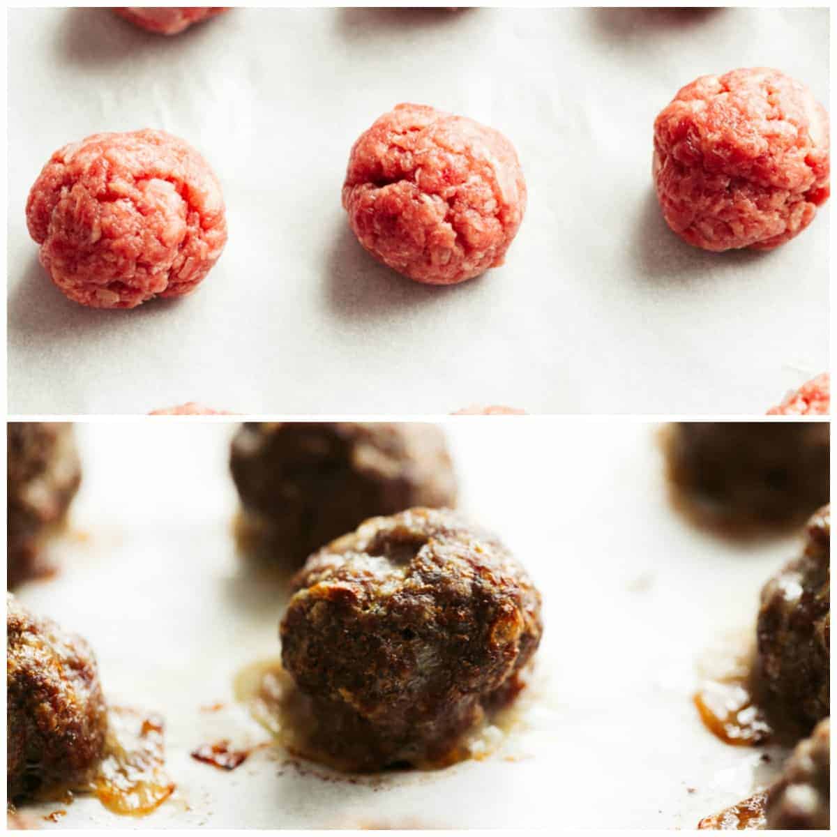 HOW TO MAKE Baked Meatballs | cafedelites.com