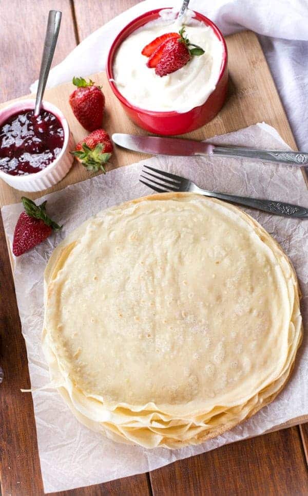 Strawberry Cheesecake Crepes - Cafe Delites